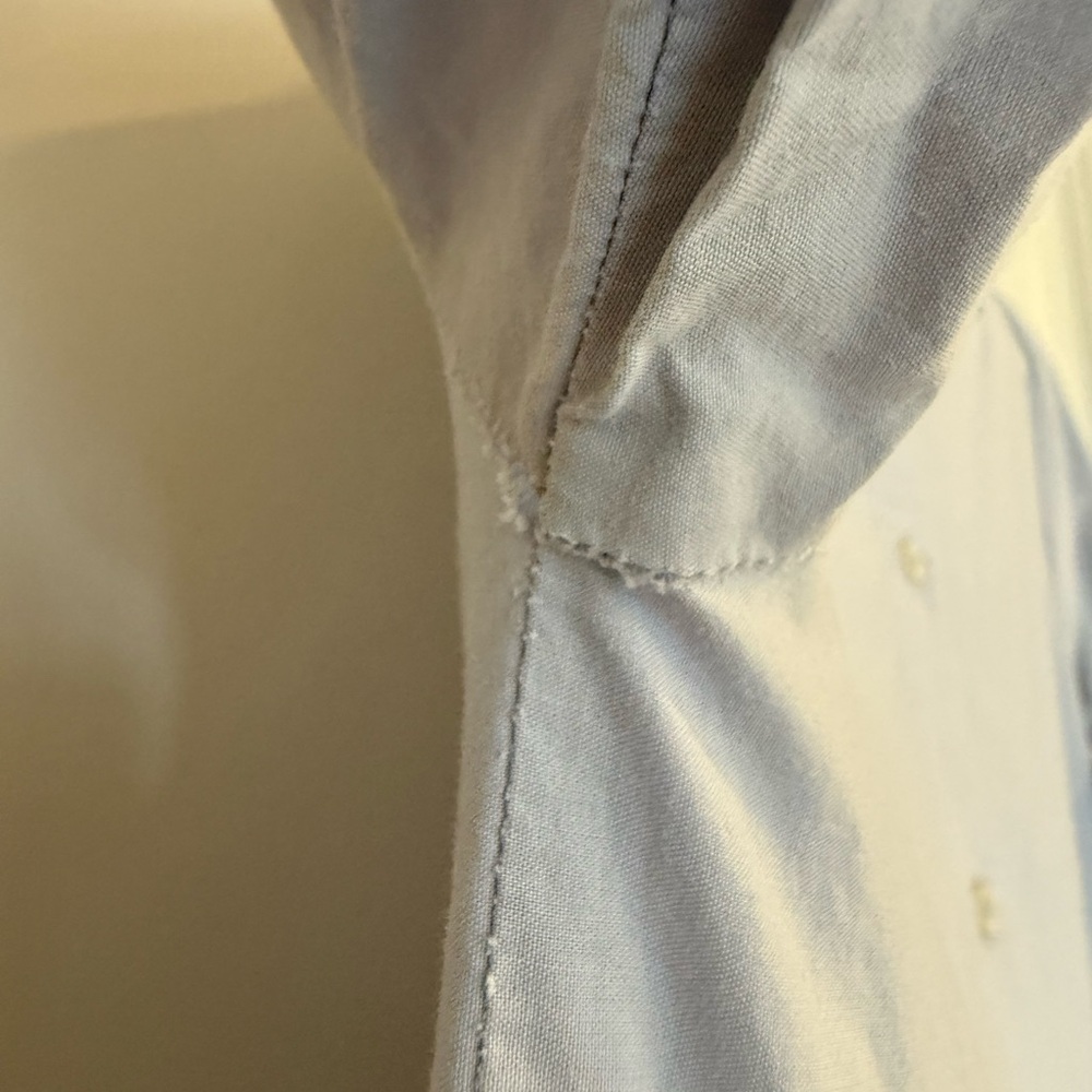 Maeve Bettina Tiered Shirt Dress-Light Blue Eyelet - Picture 5 of 15